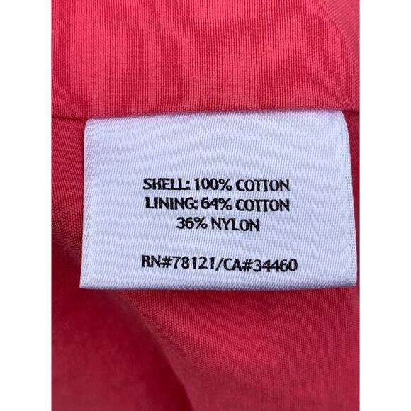 Eileen Fisher L Duster Coat Pink Open Front Cotton Rain Swing Coat 100% Cotton - Picture 6 of 6